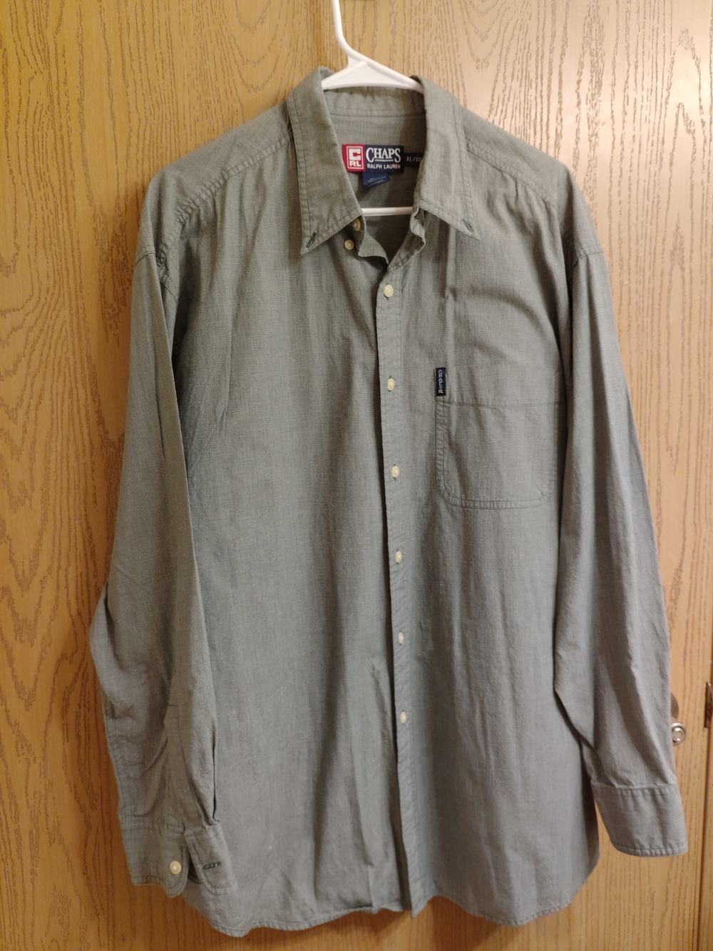 Chaps Men's Olive Button-Down Shirt